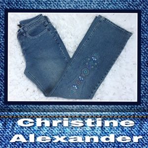 Christina Alexander size 6 bling jeans